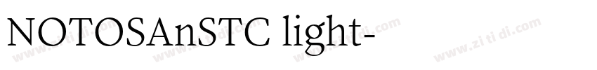 NOTOSAnSTC light字体转换